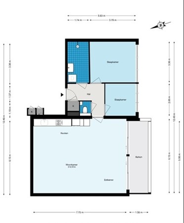 Floorplan - IJburglaan 400, 1086 XT Amsterdam